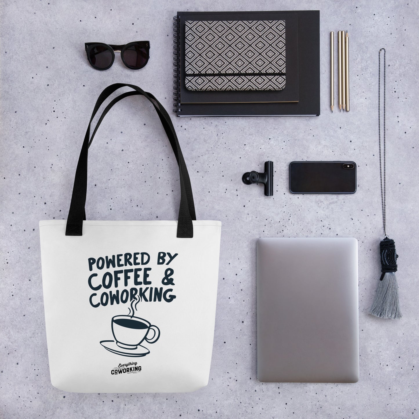 Tote Bag - Powered By Coffee And Coworking
