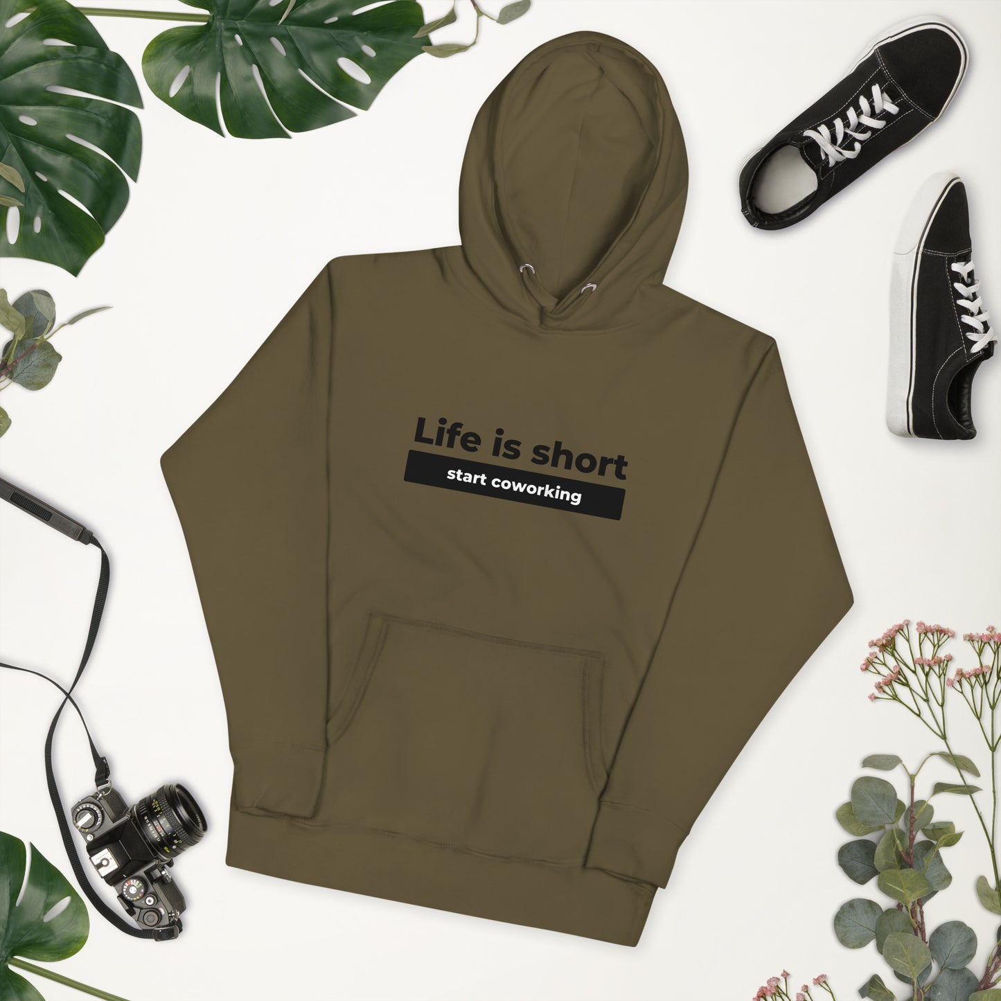Hoodie - Life Is Short Start Coworking Unisex