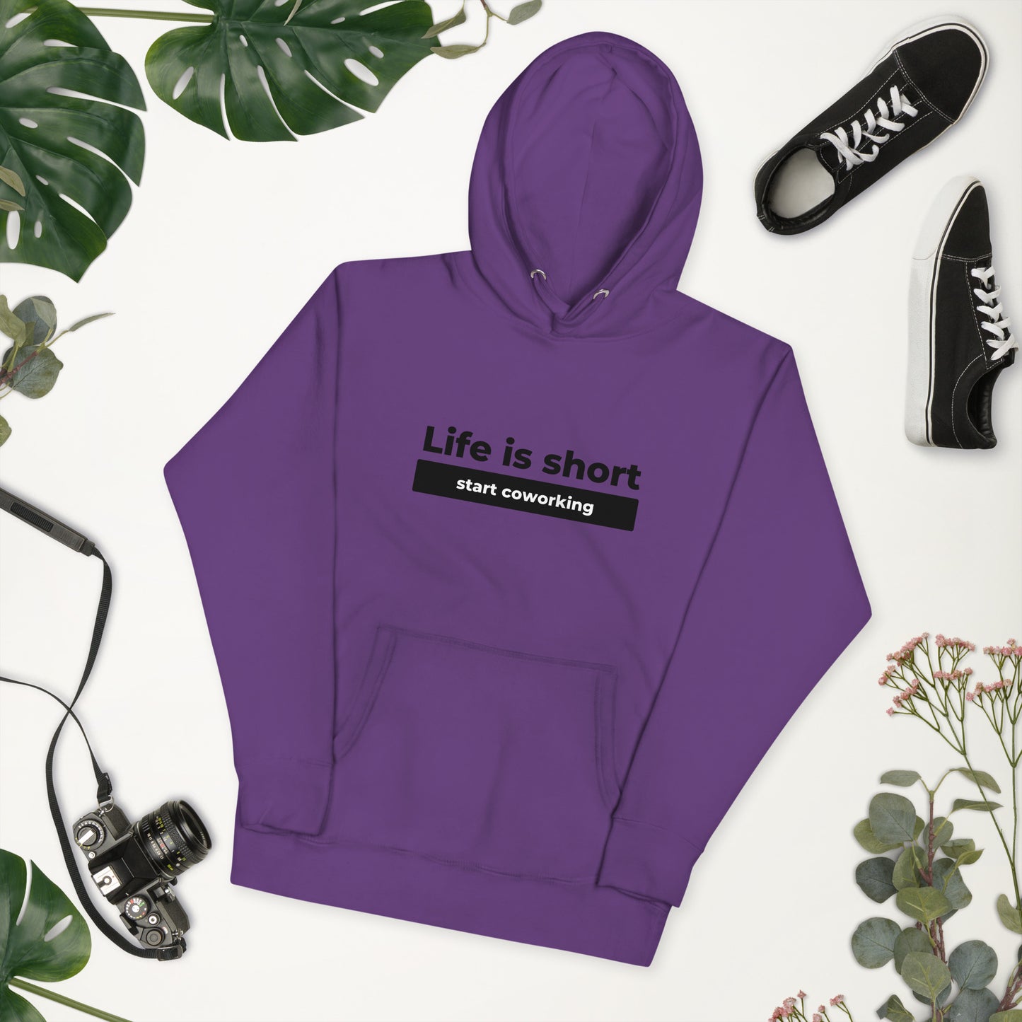 Hoodie - Life Is Short Start Coworking Unisex